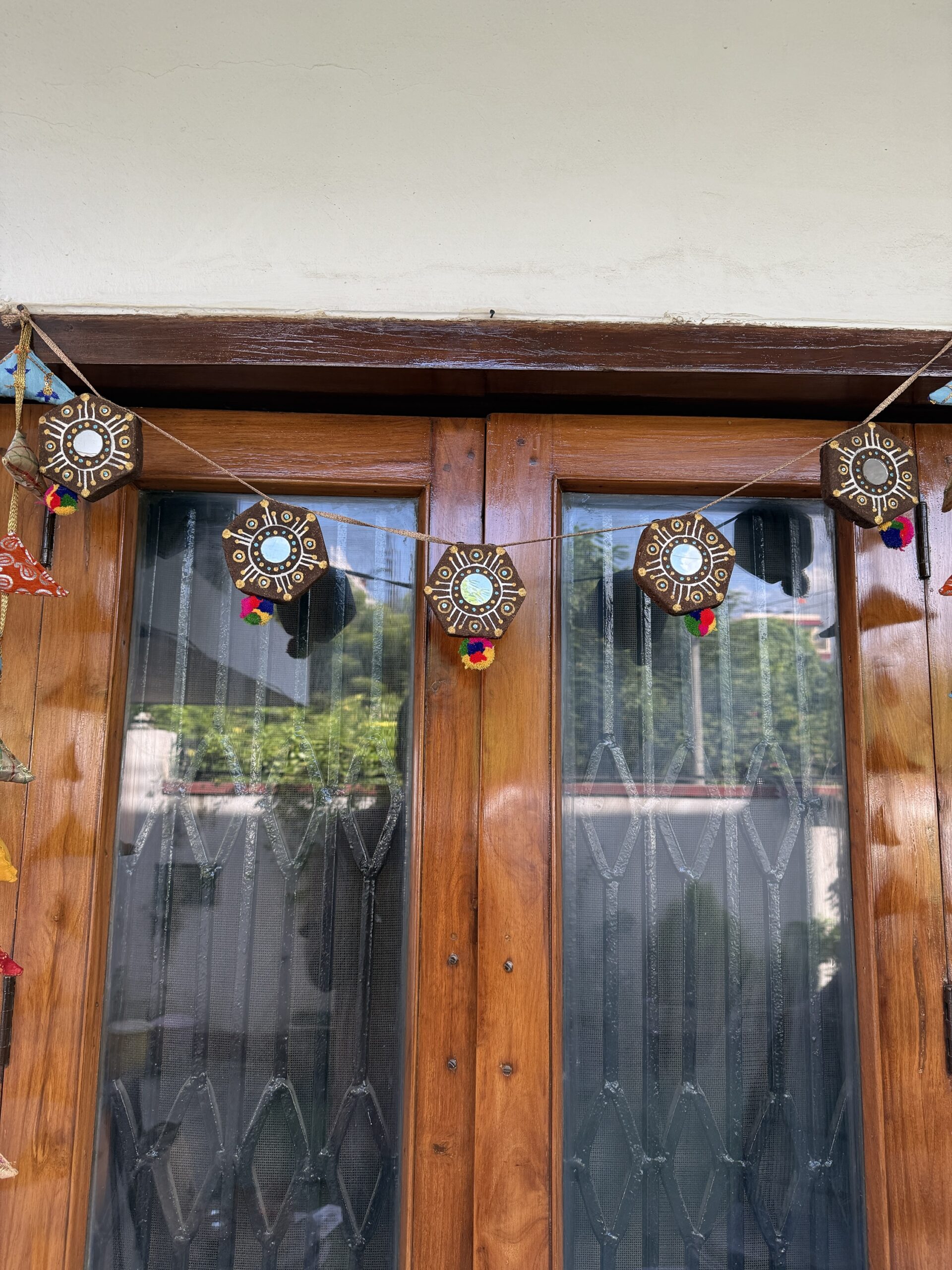 Ganga Sutra Cow Dung Decorative Bandhanvar / Toran (Hexagon) - Image 2