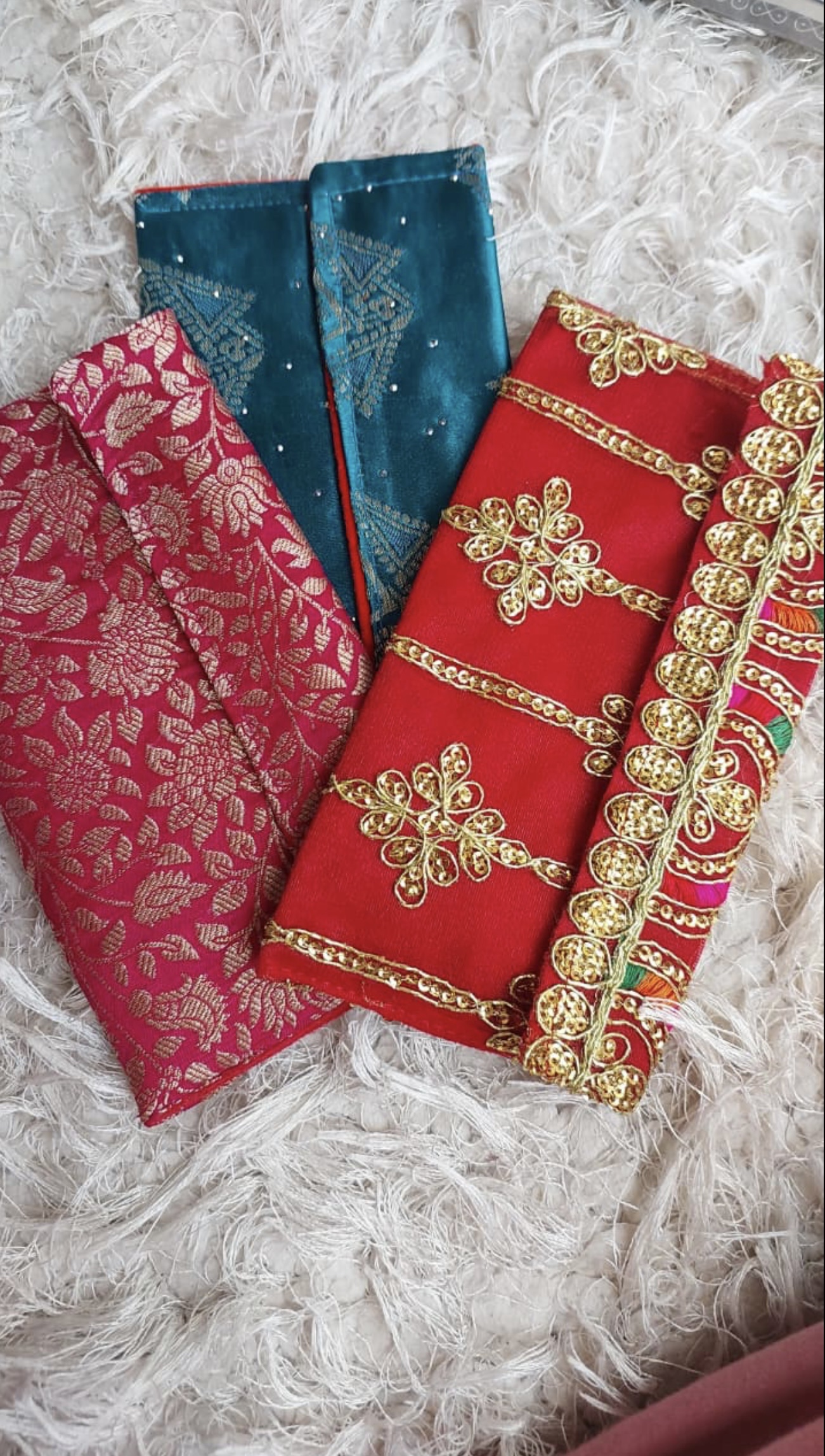 Recycled Fabric Envelopes (10 pieces)