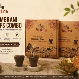 Gangasutra Cow Dung Sambrani Cups – Money Saver Pack of 30 | Natural & Chemical-Free