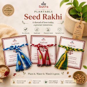 Gangasutra Plantable Seed Rakhi – Eco-Friendly Handmade Rakhi