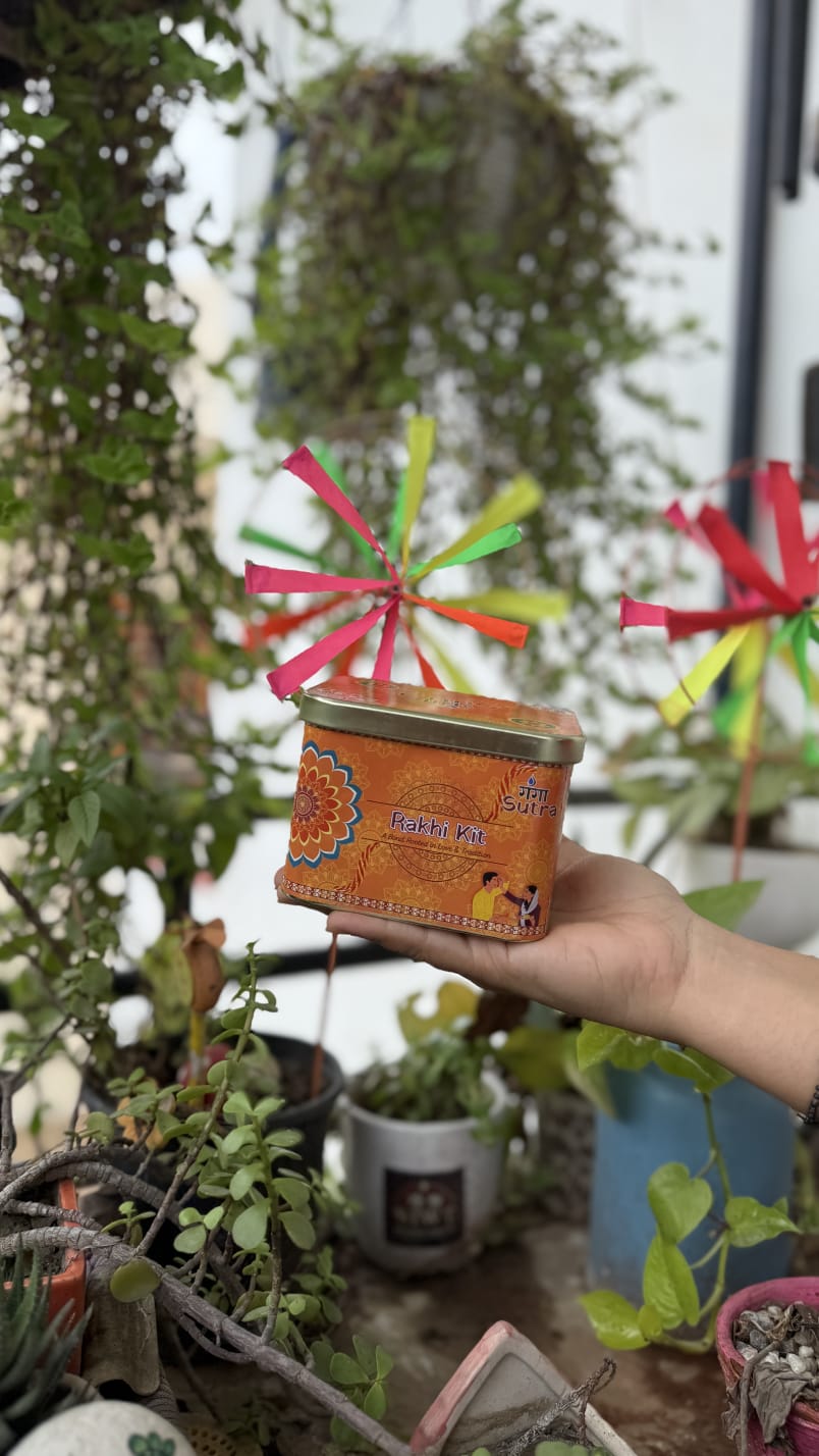 Eco-Friendly Rakhi Gift Kit | Plantable Rakhi & Lumba Set | Reusable Raksha Bandhan Gift Box - Image 5