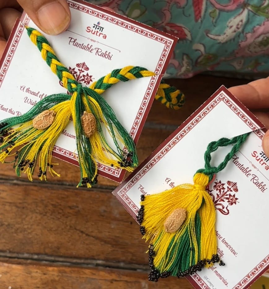 Eco-Friendly Rakhi Gift Kit | Plantable Rakhi & Lumba Set | Reusable Raksha Bandhan Gift Box - Image 2