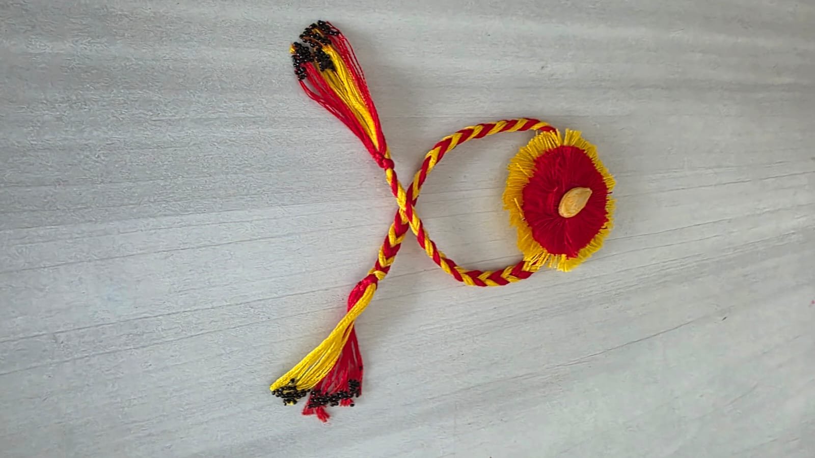 Handmade Plantable Seed Rakhi for Kids | Eco-Friendly Single Colour Rakhi | Ganga Sutra - Image 2